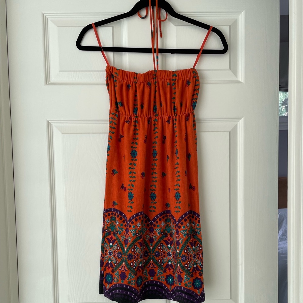 FUNKY PEOPLE VIBRANT PRINT DRESS. SIZE SMALL 🧡